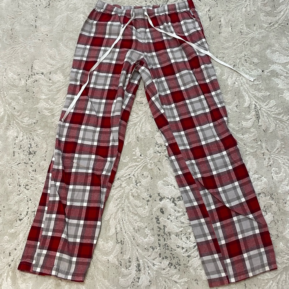 Plaid pajama pants!